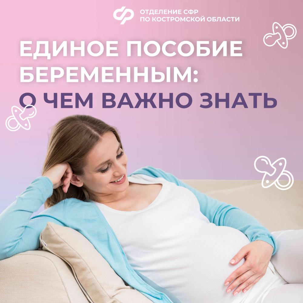 Отделение СФР по Костромской области с начала года назначило единое пособие 400 беременным женщинам